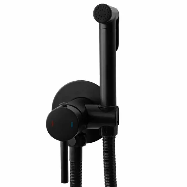 Dus igienic cu baterie negru mat Rea Loop cu baterie incastrata [3]