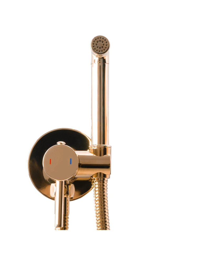 Baterie bideu Rea Lungo Loop finisaj cupru PVD montaj perete 110 mm [3]