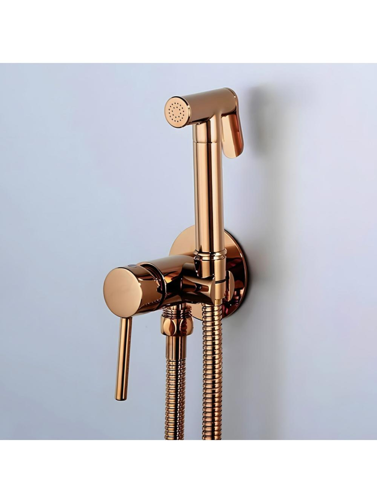 Baterie bideu Rea Lungo Loop finisaj cupru PVD montaj perete 110 mm [8]