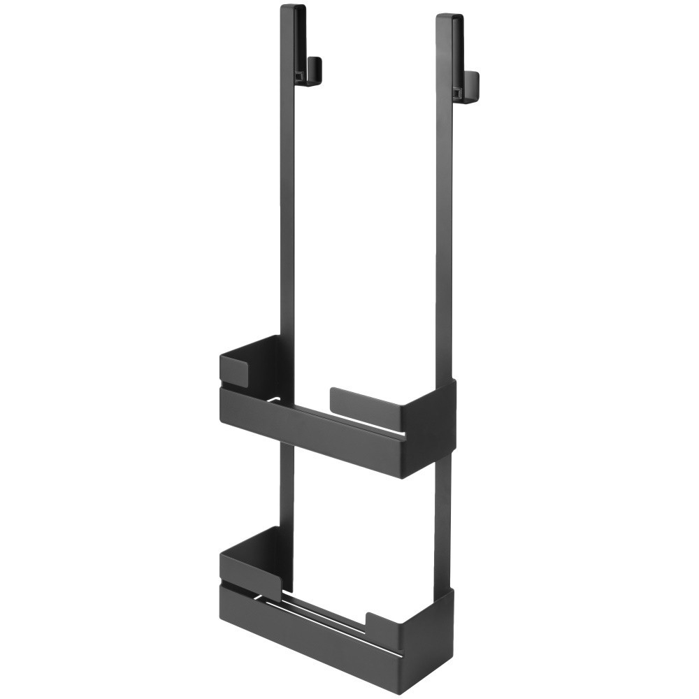Etajera dubla cu agatatoare Deante Mokko negru 76x25 cm [1]