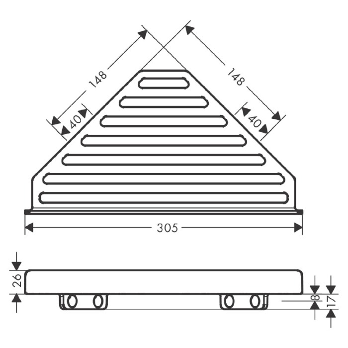 Etajera, Hansgrohe, AddStoris, negru mat [2]