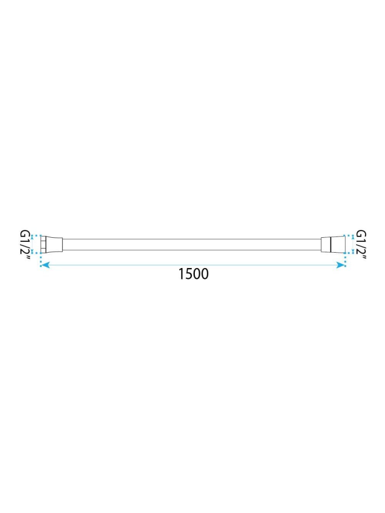 Furtun de duș anti-răsucire Rea 150 cm auriu [5]