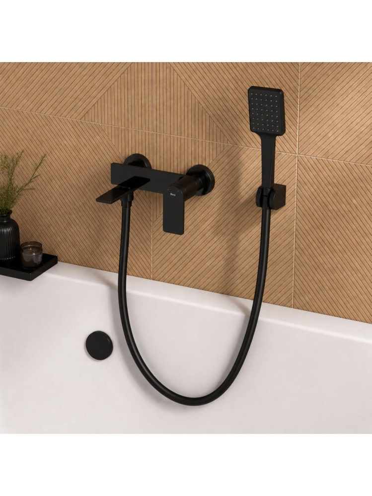 Furtun de dus anti-rasucire Rea negru 150 cm JS-017B [5]