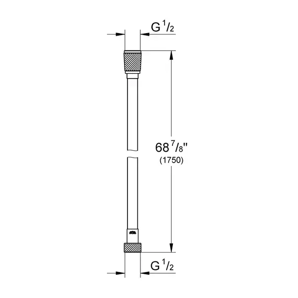 Furtun de dus Grohe SilverFlex 175 cm auriu lucios Cool Sunrise [2]