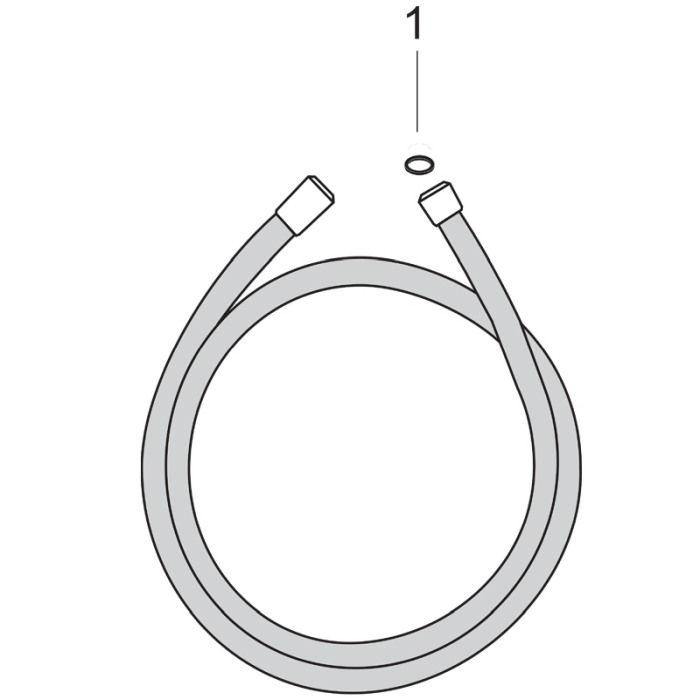 Furtun de dus, Hansgrohe, Isiflex 160 cm, Alb mat [3]