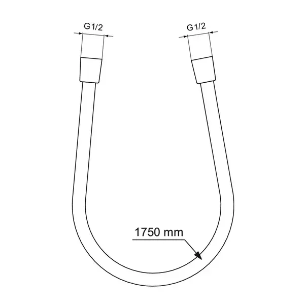 Furtun de dus Ideal Standard IdealFlex negru mat 175 cm [3]