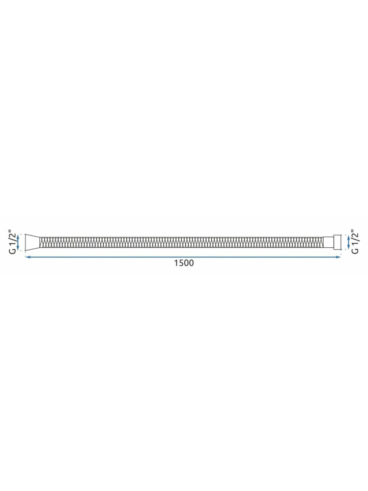 Furtun de duș Rea 150 cm auriu periat [6]