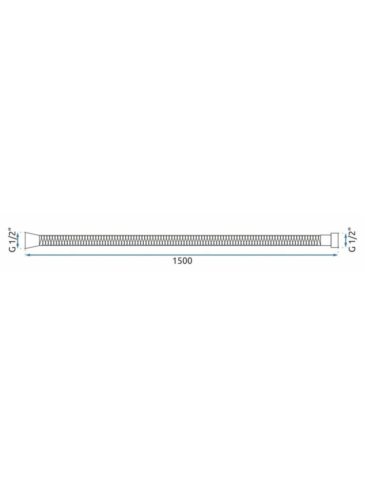 Furtun de dus Rea Brush Copper 150 cm cupru periat inox JS-016BRG [6]