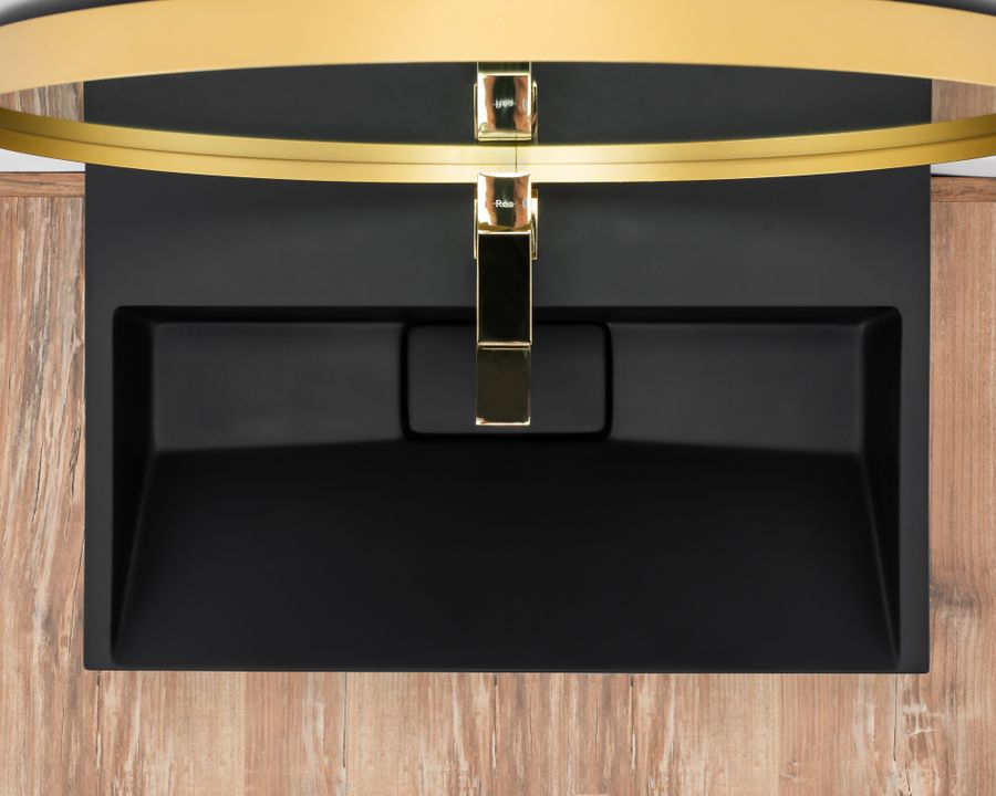 GOYA BLACK MAT 60CM LAVOAR DIN CONGLOMERAT negru [3]