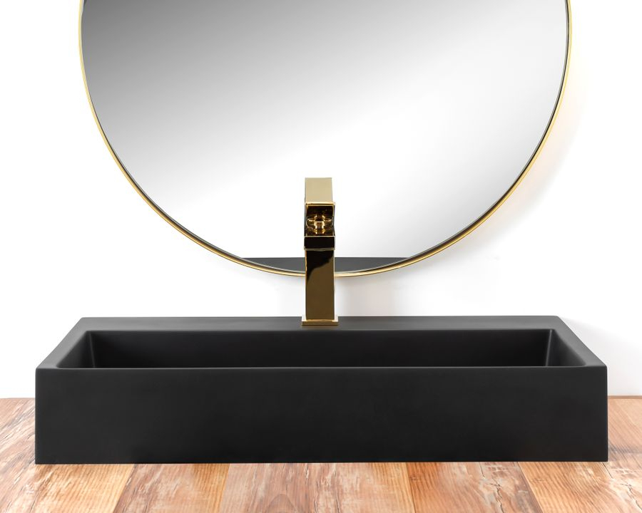 GOYA BLACK MAT 60CM LAVOAR DIN CONGLOMERAT negru [5]