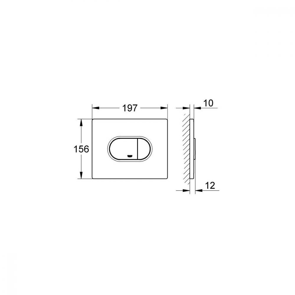 Grohe Arena buton de spălare pentru WC StarLight Chrome 38858000 [5]
