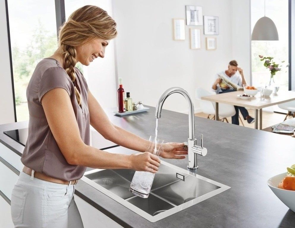Grohe Blue Home Ondus Baterie de bucatarie cu sistem de filtrare, racire si acidulare, pipa C, cupru mat (brushed warm sunset) [6]