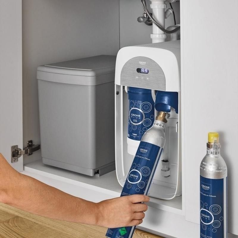 Grohe Blue Home Robinet de bucatarie cu sistem de filtrare, racire si acidulare, pipa C, cupru mat (brushed warm sunset) [3]