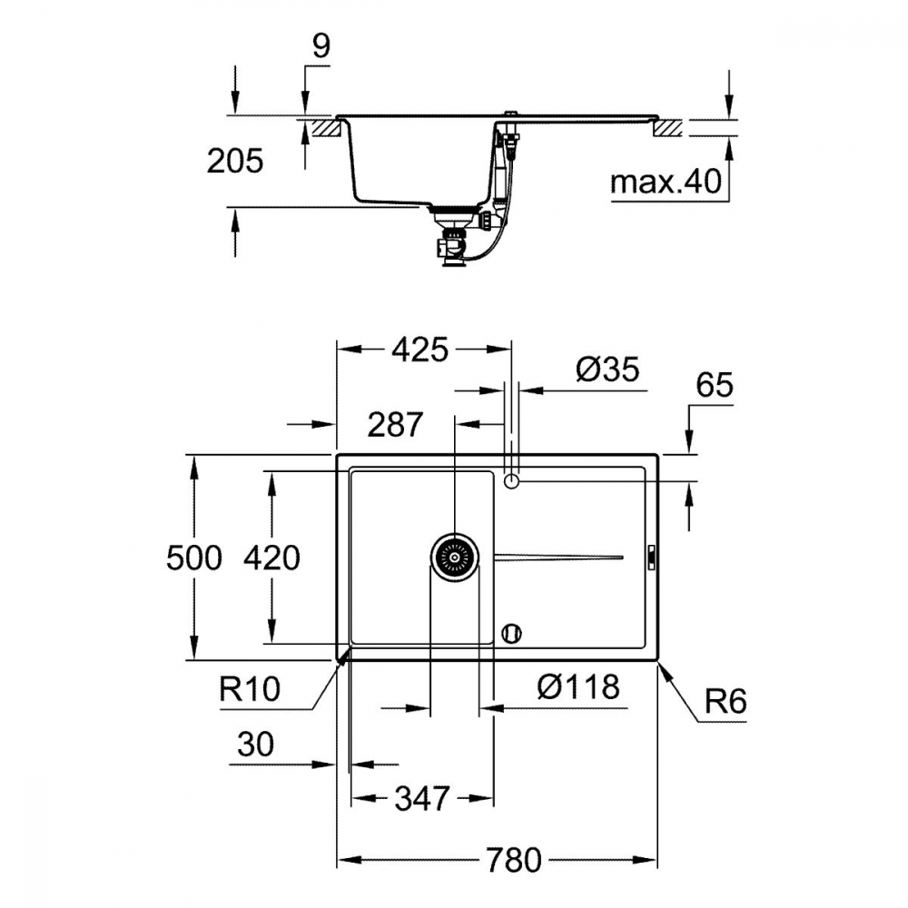 Grohe Concetto baterie bucătărie pe picior StarLight Chrome 31483002 [2]