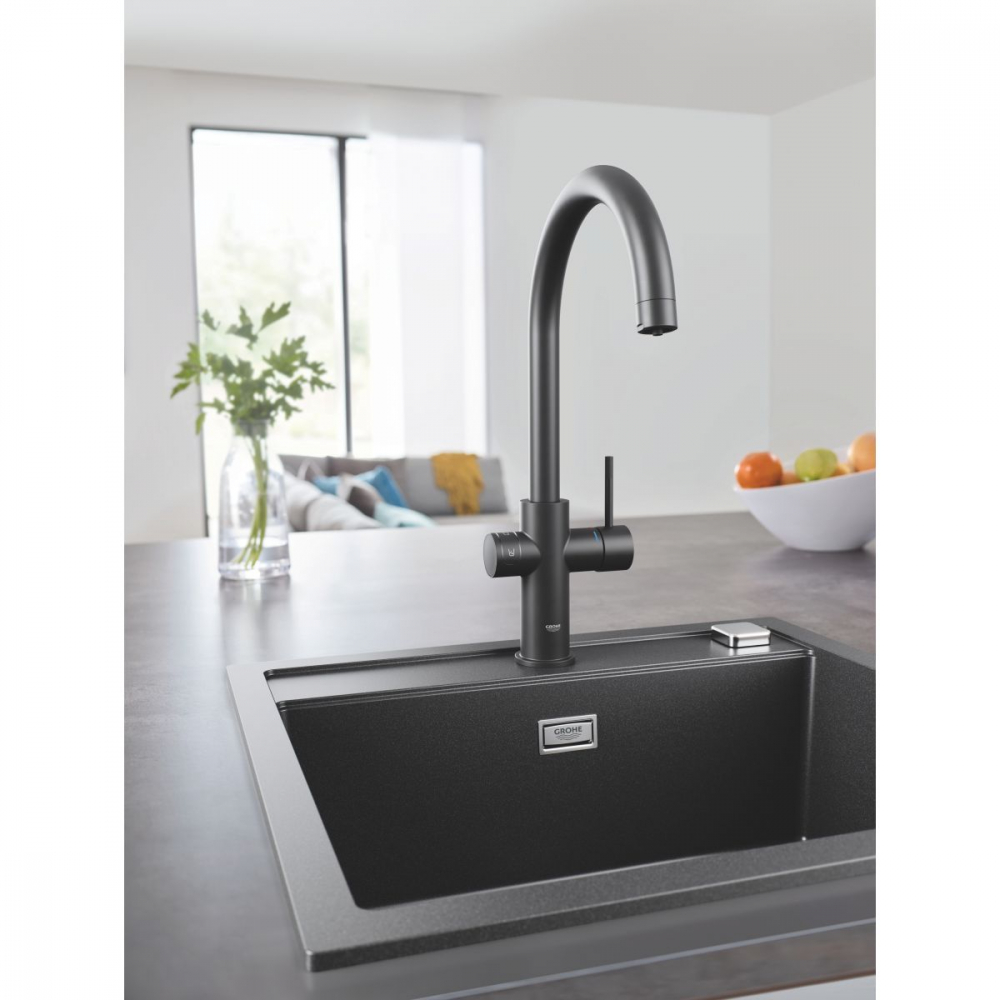 Grohe K700 chiuvetă din granit 56x51 cm negru 31651AP0 [5]