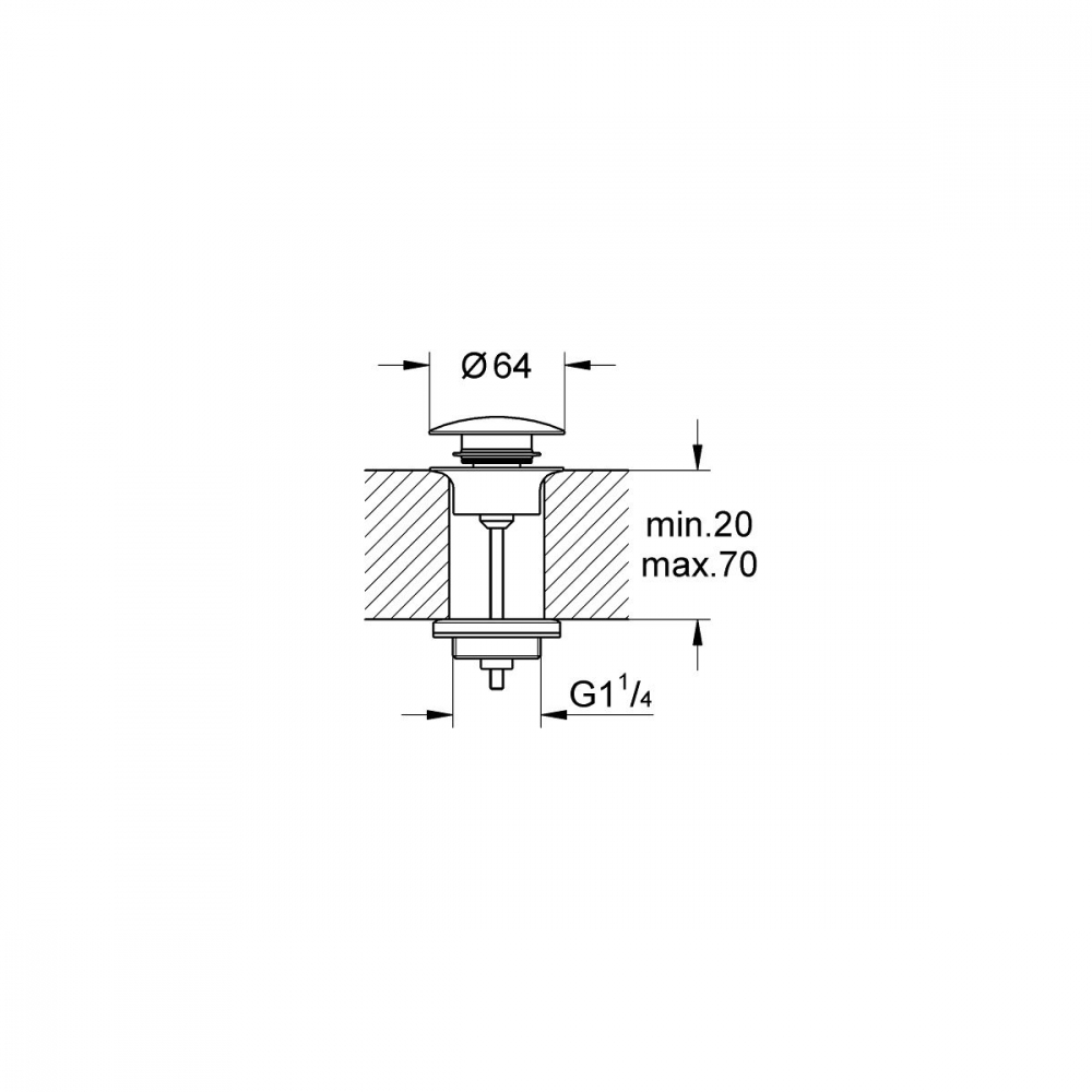 Grohe dop pentru lavoar StarLight Chrome 65807KS0 [2]