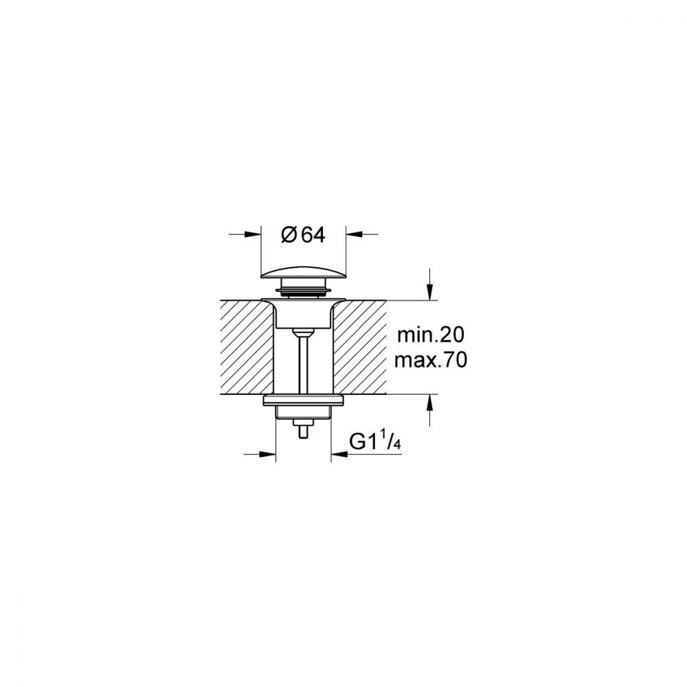 Grohe dop pentru lavoar Warm Sunset 65807DA0 [2]
