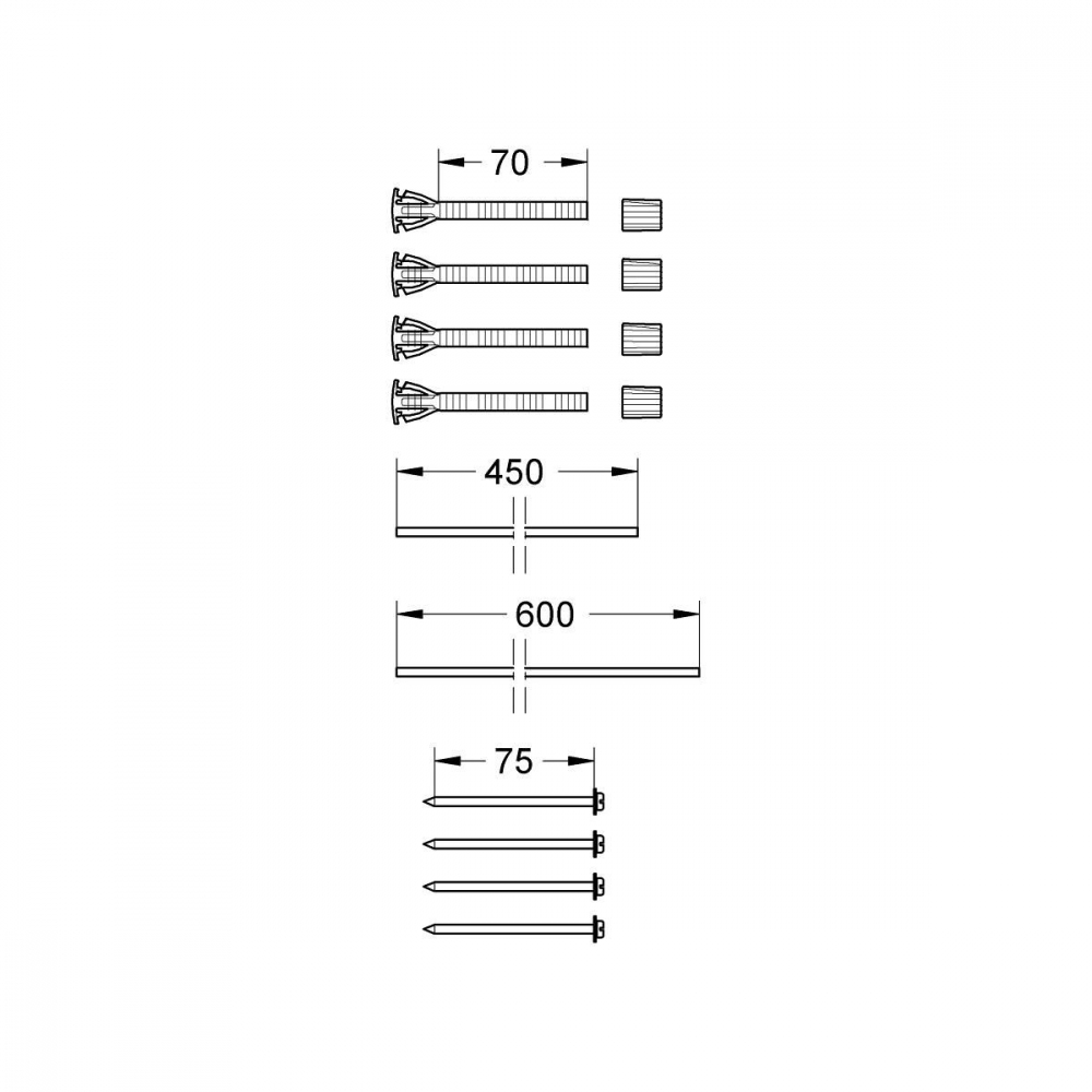 Grohe echipament suplimentar pentru cadru 38714000 [2]
