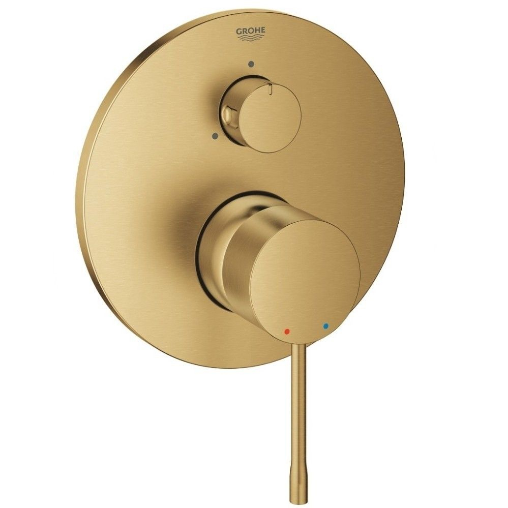 Grohe Essence Baterie cada dus monocomanda incastrata, 3 iesiri, auriu mat (brushed cool sunrise) [1]