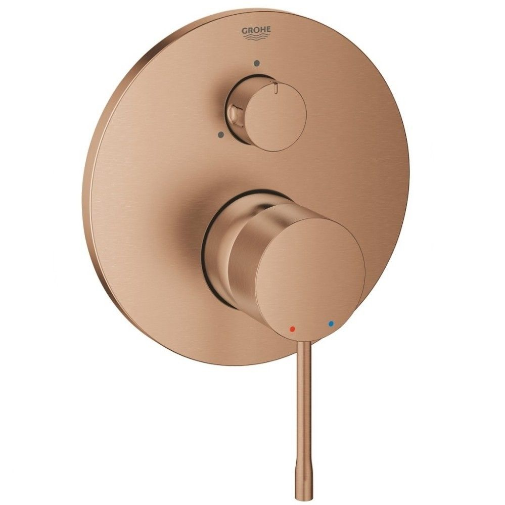 Grohe Essence Baterie cada dus monocomanda incastrata, 3 iesiri, cupru mat (brushed warm sunset) [1]