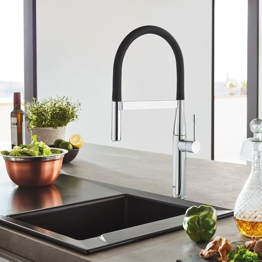 Grohe Essence Baterie chiuveta bucatarie cu dus extractibil, cupru mat (brushed warm sunset) [2]