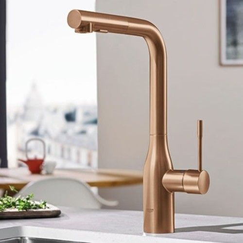 Grohe Essence Baterie chiuveta bucatarie monocomanda cu dus extractibil, cupru mat (brushed warm sunset) [2]