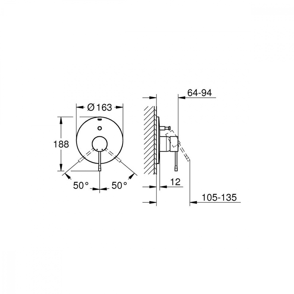 Grohe Essence baterie de duș ascuns Brushed Cool Sunrise 19286GN1 [2]