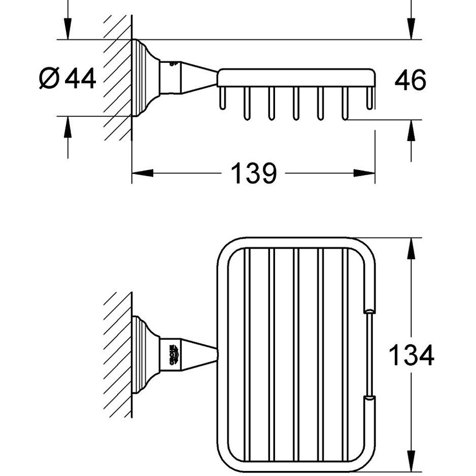 Grohe Essentials Authentic Polita de dus [2]