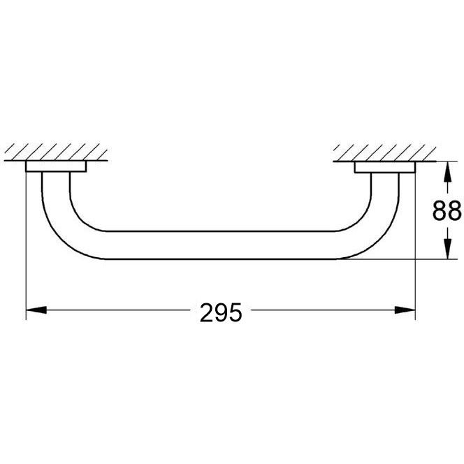 Grohe Essentials Bara de sustinere 30 cm, cupru mat (brushed warm sunset) [2]
