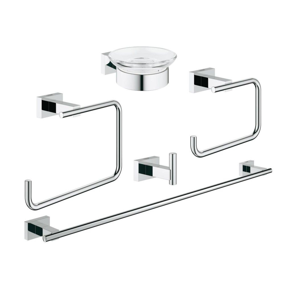 Grohe Essentials Cube Master Set accesorii baie 5 in 1 [1]