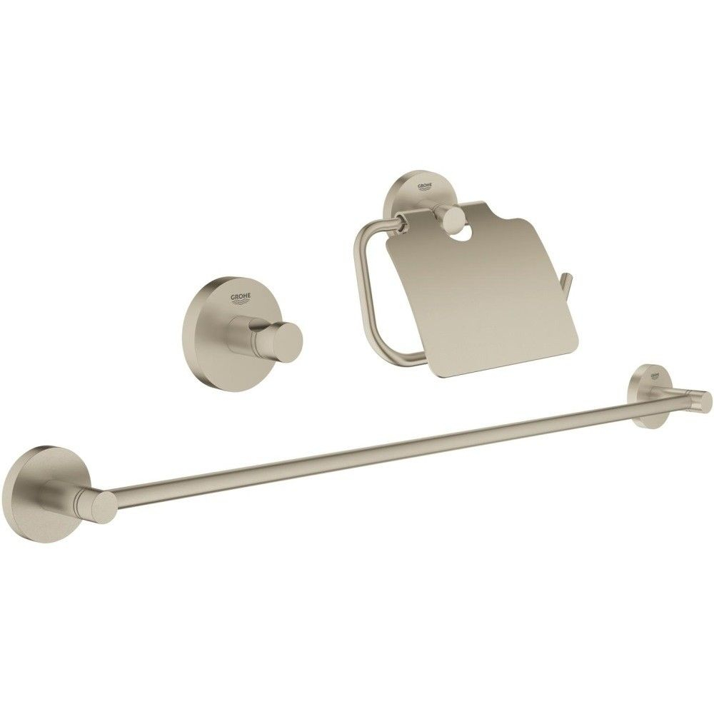 Grohe Essentials Set de accesorii 3 in 1, nichel mat (brushed nickel) [1]