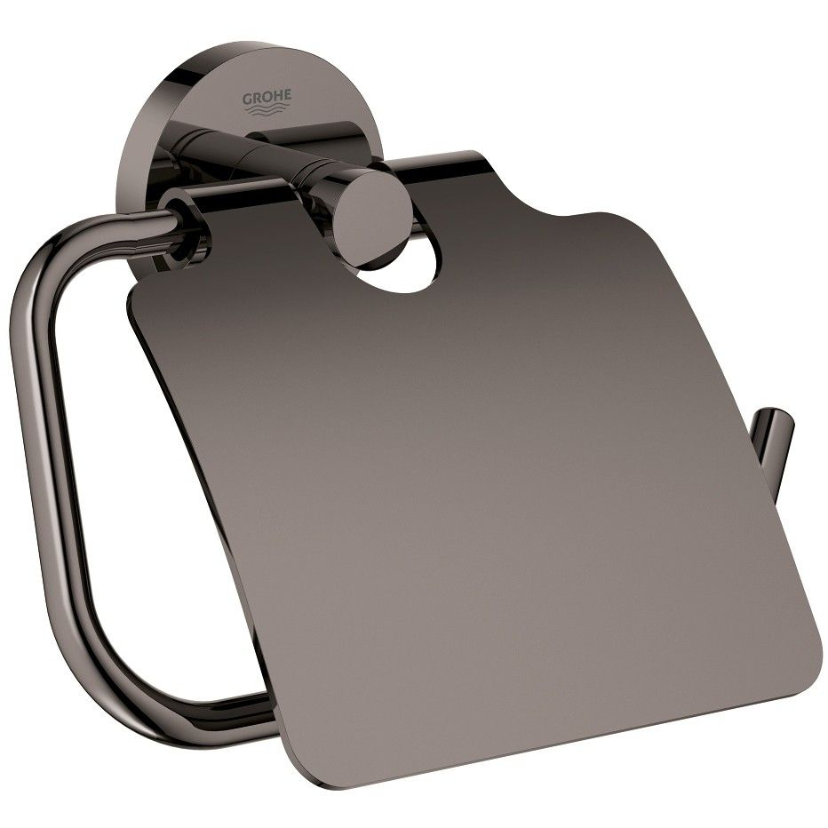 Grohe Essentials Suport hartie igienica cu aparatoare, antracit (hard graphite) [1]