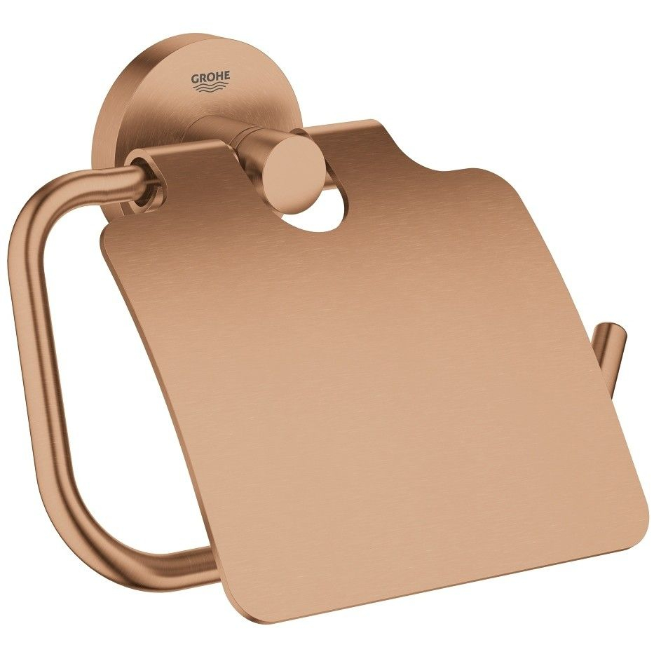 Grohe Essentials Suport hartie igienica cu aparatoare, cupru mat (brushed warm sunset) [1]