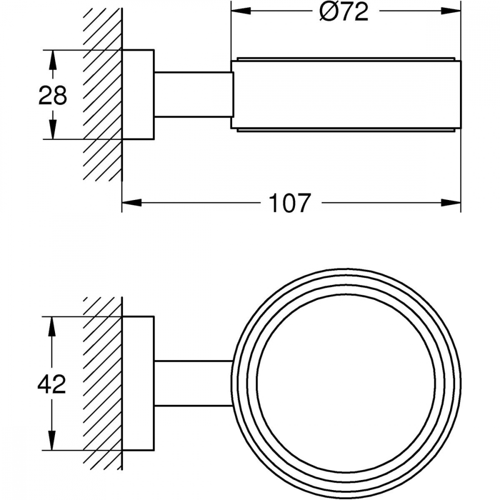 Grohe Essentials suport pentru accesorii 40508AL1 [2]