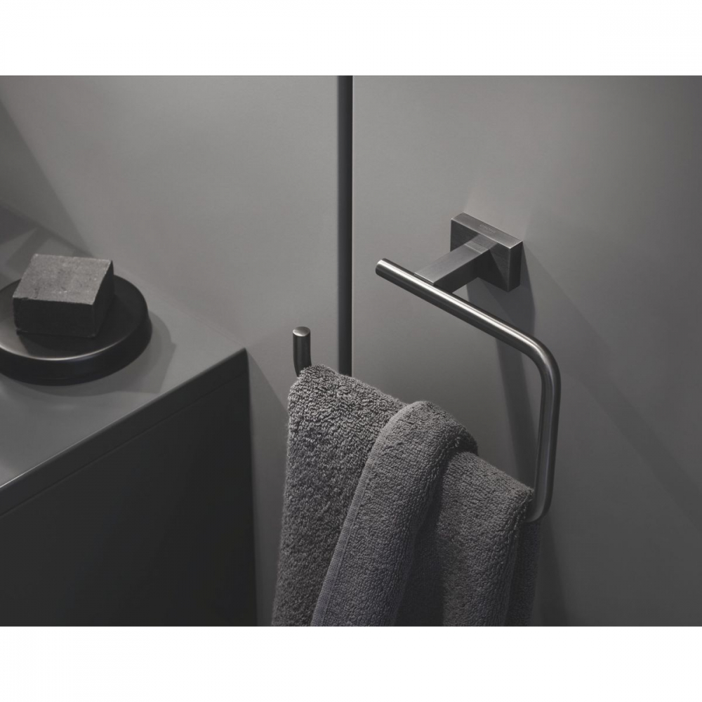 Grohe Essentials suport pentru hârtie igienică Brushed Hard Graphite 40507AL1 [3]