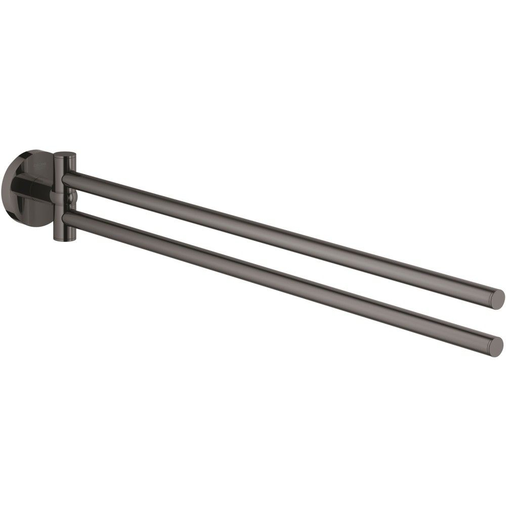Grohe Essentials Suport prosop baie tip bara cu brate mobile, antracit (hard graphite) [1]