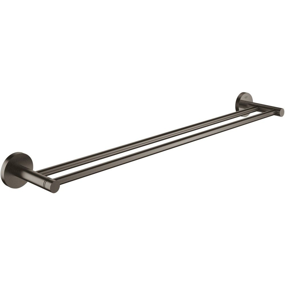 Grohe Essentials Suport prosop baie tip bara dubla 60 cm, antracit mat (brushed hard graphite) [1]