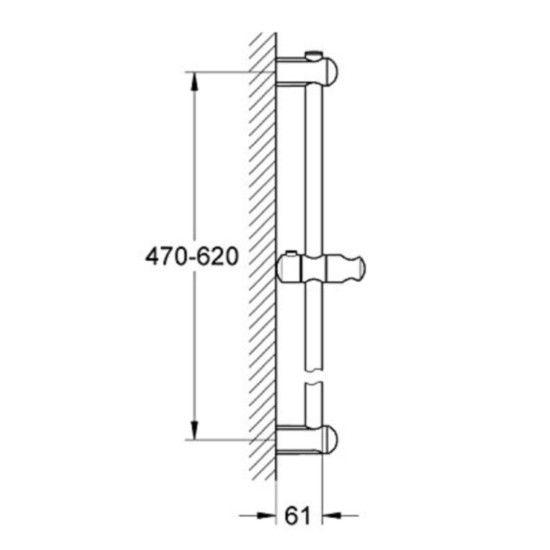 Grohe Euphoria Bara dus 60 cm [2]