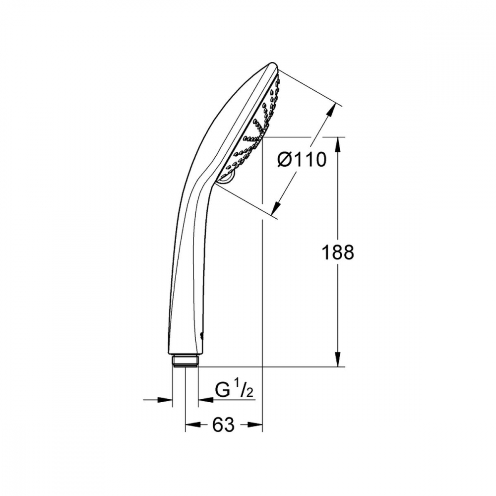 Grohe Euphoria duș de mână StarLight Chrome 27239001 [2]