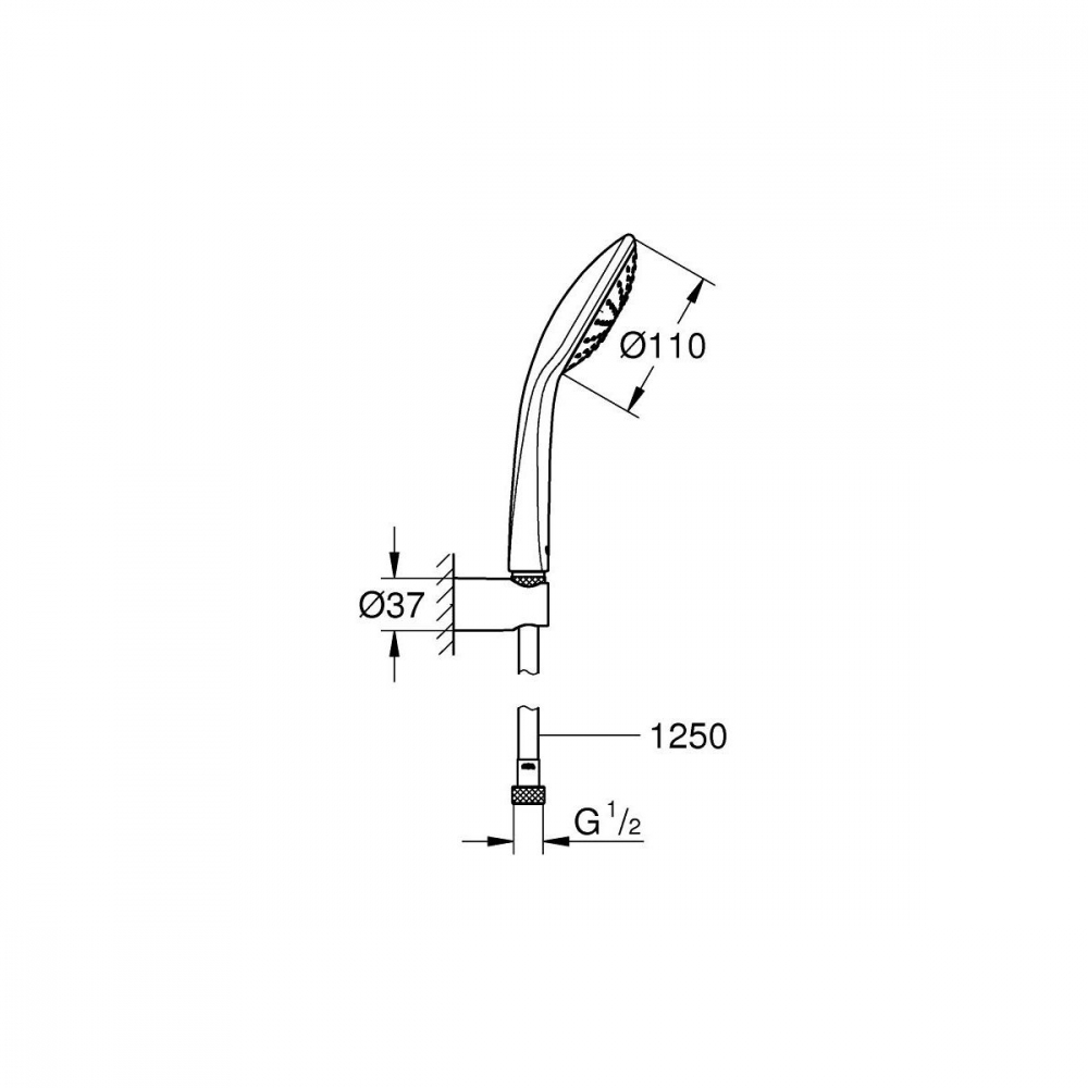 Grohe Euphoria set de duș perete StarLight Chrome 27354000 [2]