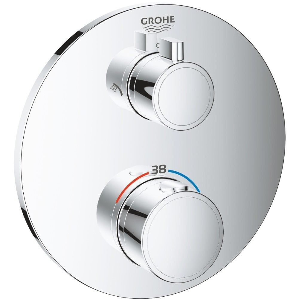 Grohe Grohtherm Baterie cada dus cu termostat si 2 iesiri, rotunda, crom [1]