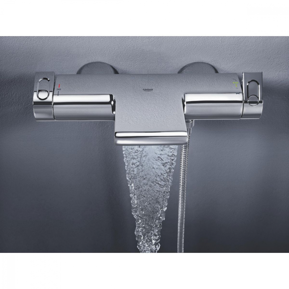 Grohe Grohtherm baterie cadă-duș perete da crom 34174001 [6]