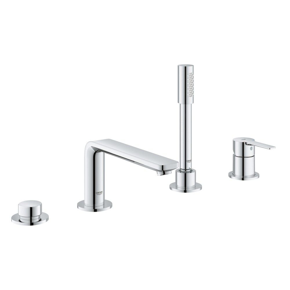 Grohe Lineare Baterie cada dus monocomanda si set dus, 4 orificii, crom [1]