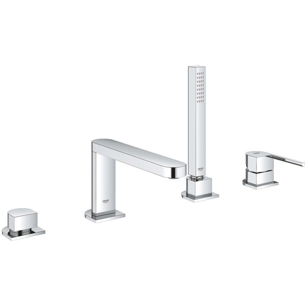 Grohe Plus Baterie cada dus monocomanda cu set dus, 4 orificii, crom [1]