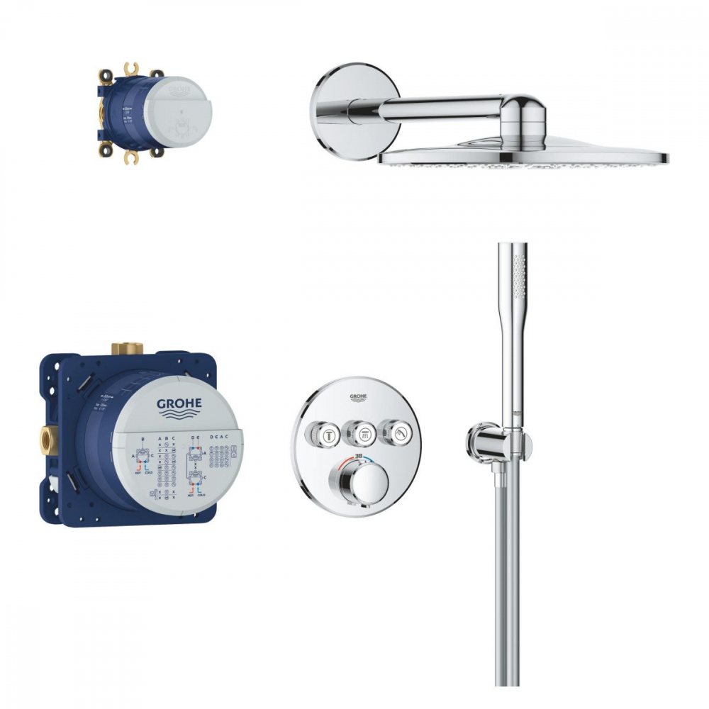 Grohe Precision Smartcontrol set de duș ascuns cu termostat da crom 34874000 [1]
