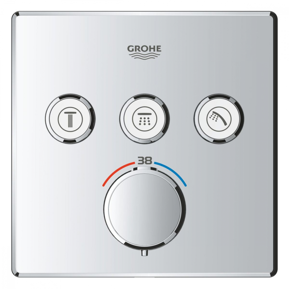 Grohe Precision Smartcontrol set de duș ascuns cu termostat da crom 34875000 [3]