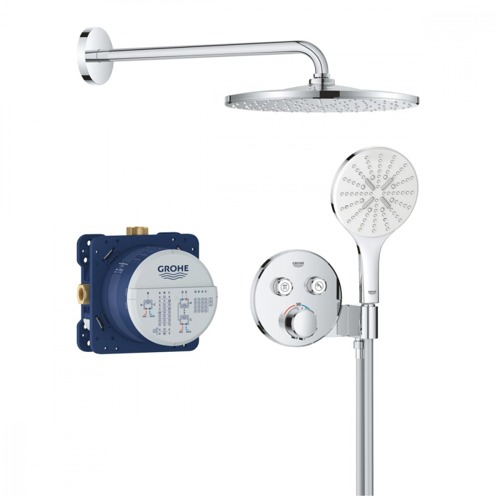 Grohe Precision Smartcontrol set de duș ascuns cu termostat da crom 34877000 [1]