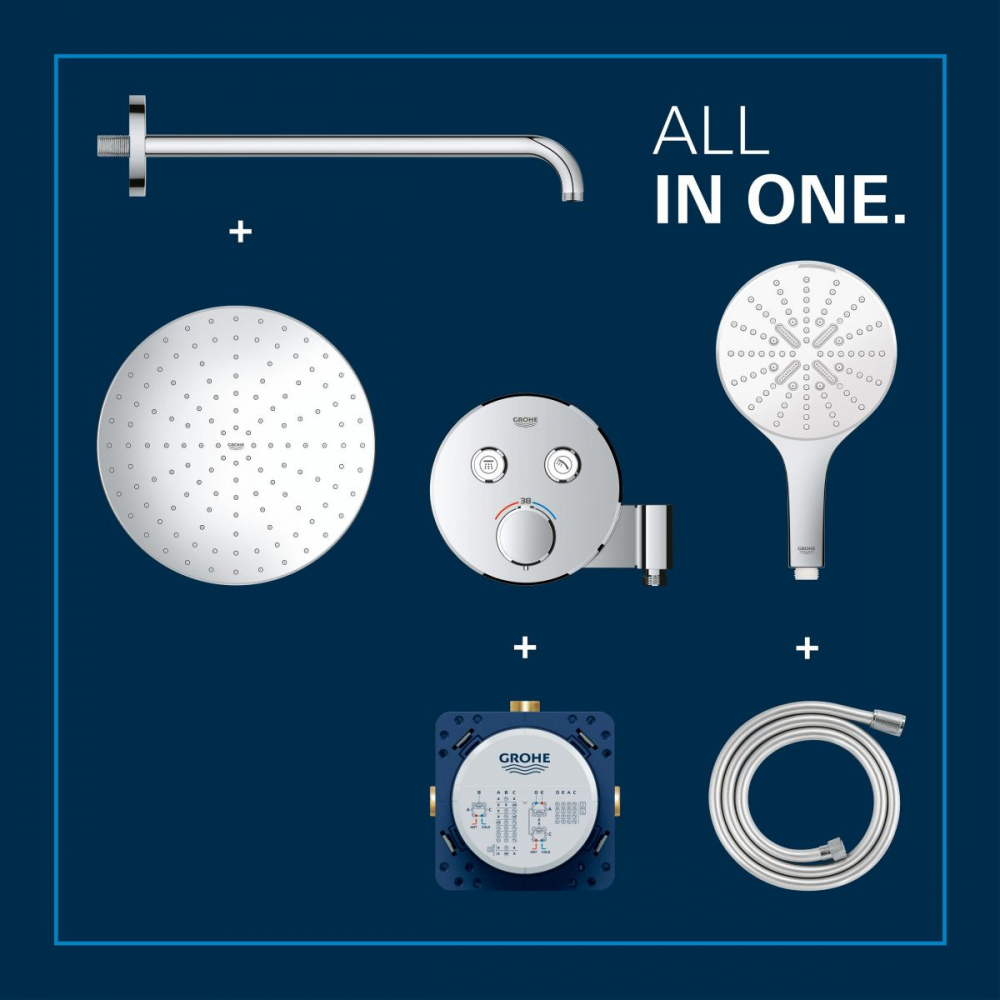 Grohe Precision Smartcontrol set de duș ascuns cu termostat da crom 34877000 [4]