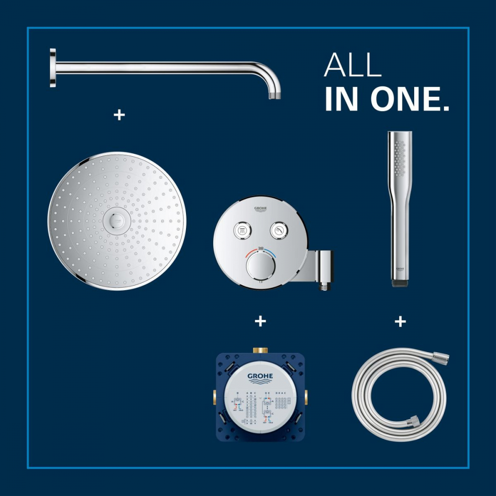 Grohe Precision Smartcontrol set de duș ascuns cu termostat da crom 34878000 [4]
