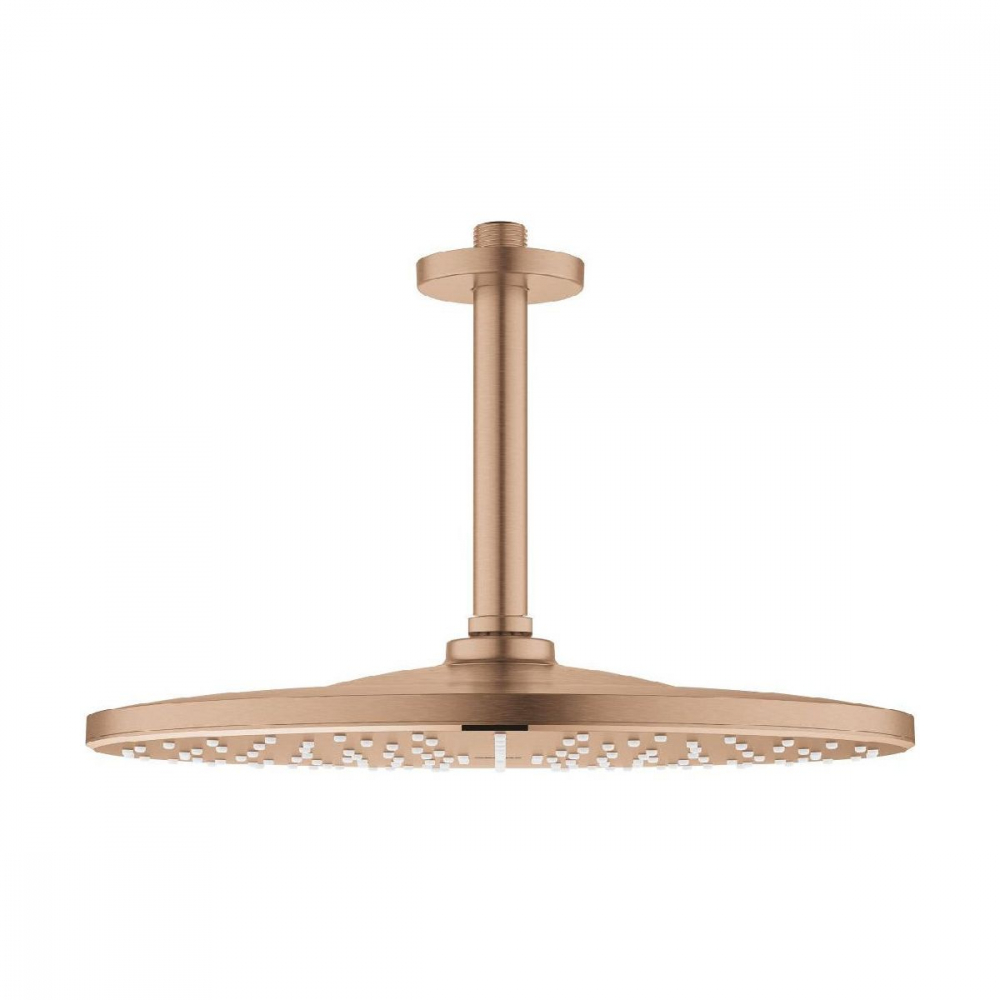 Grohe Rainshower cap de duș cu braț 31x31 cm rotund Brushed Warm Sunset 26560DL0 [1]